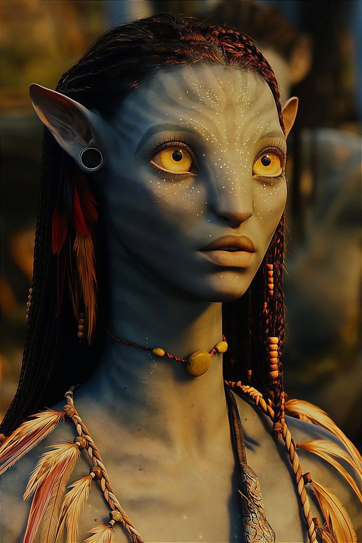 Na’vi face paint tonight to celebrate 1200 on twitch 🥰😤 6 pm mst