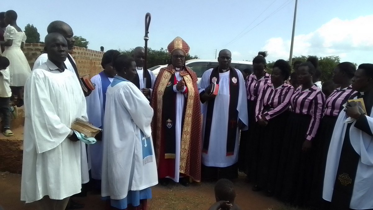 Bishop Paul Hannington Suubi of East Busoga on pastoral tour to St Luke's Parish,Nankoma  today 18.5.25