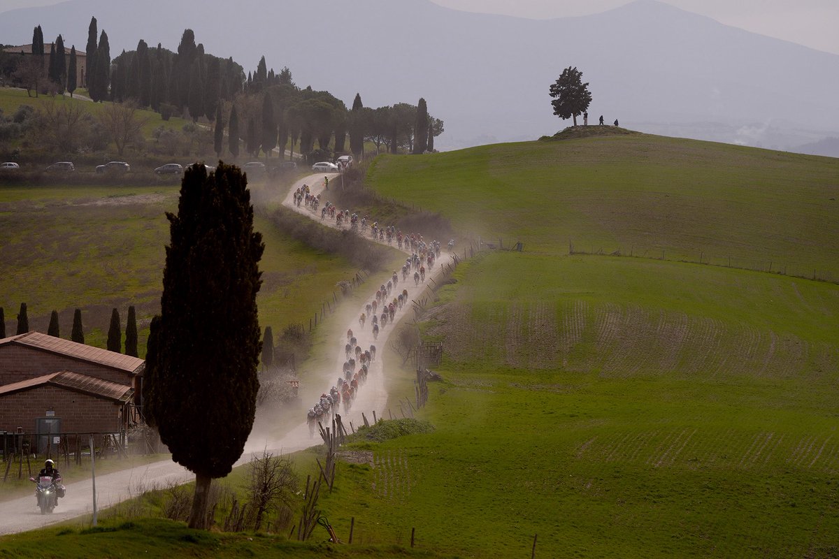 alberlebron's tweet photo. No existe un deporte tan impresionante como el ciclismo actual.
Qué etapa, qué belleza incontenible las carreteras de La Toscana.

Bravo por todos y cada uno de los ciclistas, bravo por la organización, por la realización.

Y por supuesto, BRAVO!!!!!! WOUT VAN AERT 👏🏼👏🏼👏🏼 https://t.co/Ds6OzBz9XG