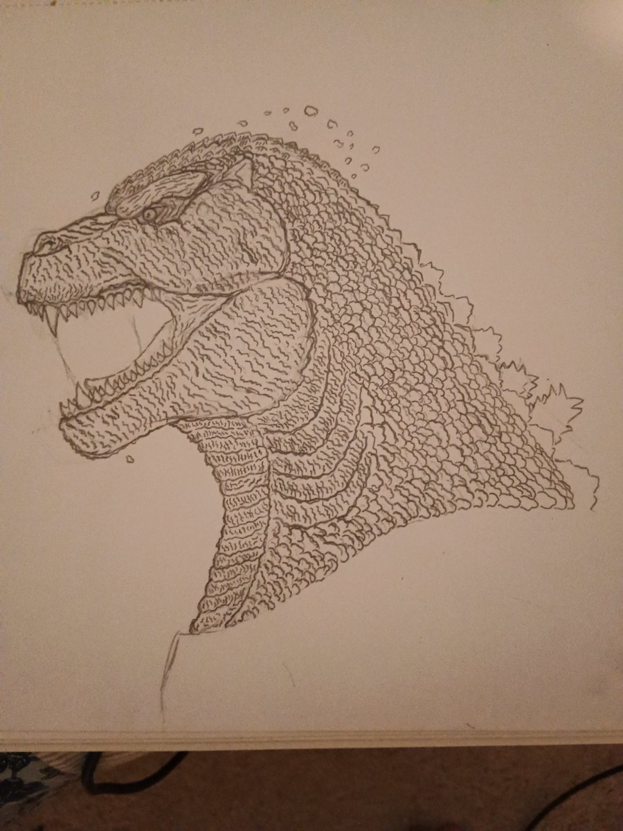 AustinR14243809's tweet image. More progress on Tsungoji, the inspiration so far comes from the following.
Frill sharks for the gills.
Shin Godzilla in the idea of the dorsal fins starting early down the neck. Minus with the scales.
How are we feeling about him so far? Just taking my time with him.