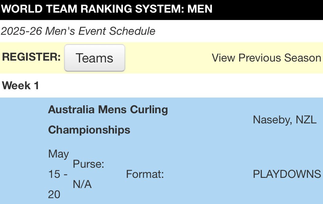 So I guess this means the curling season has already begun? 🤔 🤣