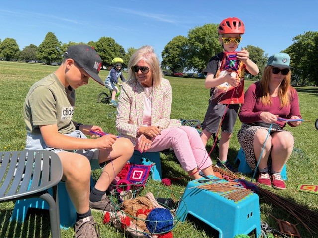 SMVBristol's tweet photo. Thanks @AvonGorgeDowns for a brilliant family fun day on the beautiful Downs today☀️🌳Fascinating workshops exploring local wildlife🐞🪲🦋🦗🐝+ weaving stick &amp; wool mandalas were just some of the activities that we enjoyed taking part in😊@brislordmayor paid a visit too! #Bristol https://t.co/AYyfgt33DQ