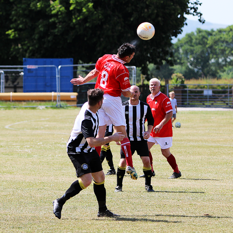 GresfordFC's tweet photo. A fantastic afternoon of football and fundraising! ❤️

See all of the photos from today’s game between Gresford Athletic Legends and @LegendsWrexham on our website. 📷⤵️