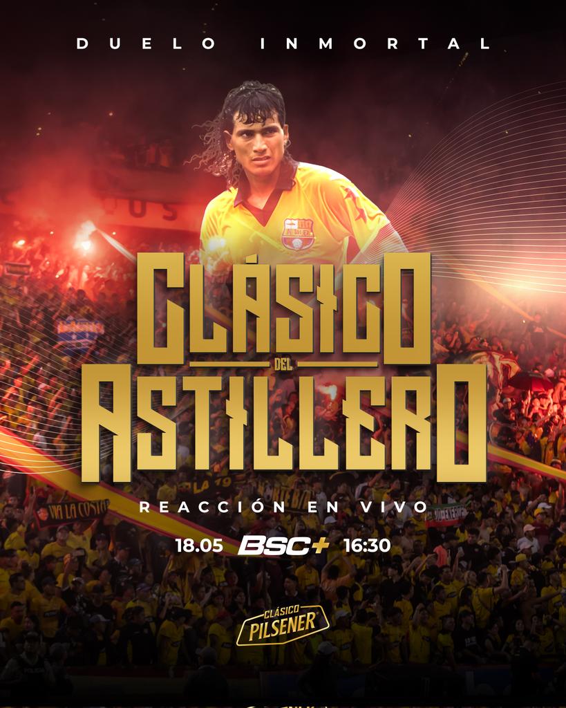 BarcelonaSC's tweet photo. Hoy sigue todo lo ocurrido en el #ClásicoPilsener por BSC+ 💻
Nuestra #GloriaBSC José "Pepín" Gavica será parte de la transmisión
Suscríbete en: https://t.co/Y6njN91Hxo
#BarcelonaSomosTodos https://t.co/MeKeJHKKtz