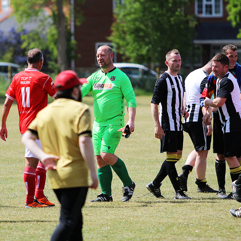 GresfordFC's tweet photo. A fantastic afternoon of football and fundraising! ❤️

See all of the photos from today’s game between Gresford Athletic Legends and @LegendsWrexham on our website. 📷⤵️