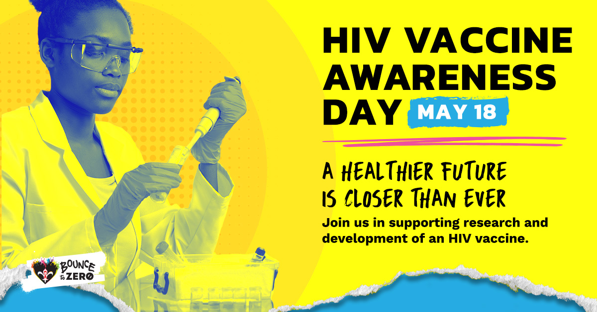 Bouncetozero's tweet image. Today, we observe #HVAD to honor the efforts of all those working towards developing a safe and effective HIV vaccine. Although a vaccine is not available yet, recent advancements are bringing us closer to this goal. Learn more at avac.org