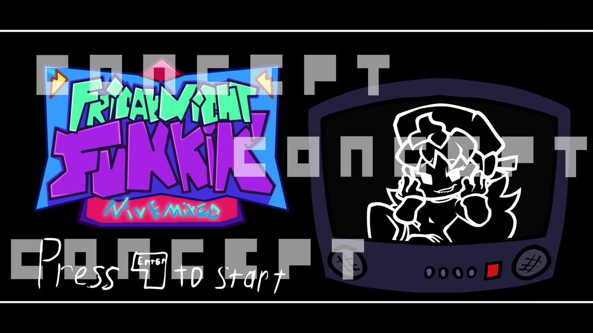 evamod_fnf's tweet photo. NiveMixed title screen https://t.co/TyjOl4UB6T