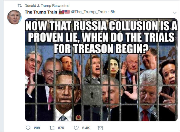 Drunk_Cicero's tweet photo. @GeneralMCNews FBI finds more 'Russia' documents.
Just in time for another news cycle.
No indictments, no justice... just reruns. https://t.co/EbwxOZYjtK