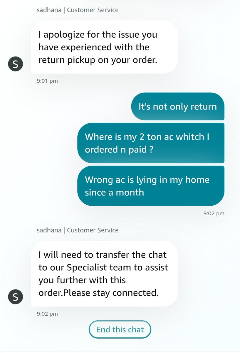 VijayPushkarV's tweet photo. This is how customer care diverts issues to other people or checks with the technical team. I understand this process, but what is the solution? Why can't you provide a real answer instead of diverting? https://t.co/b45lXVdZL1