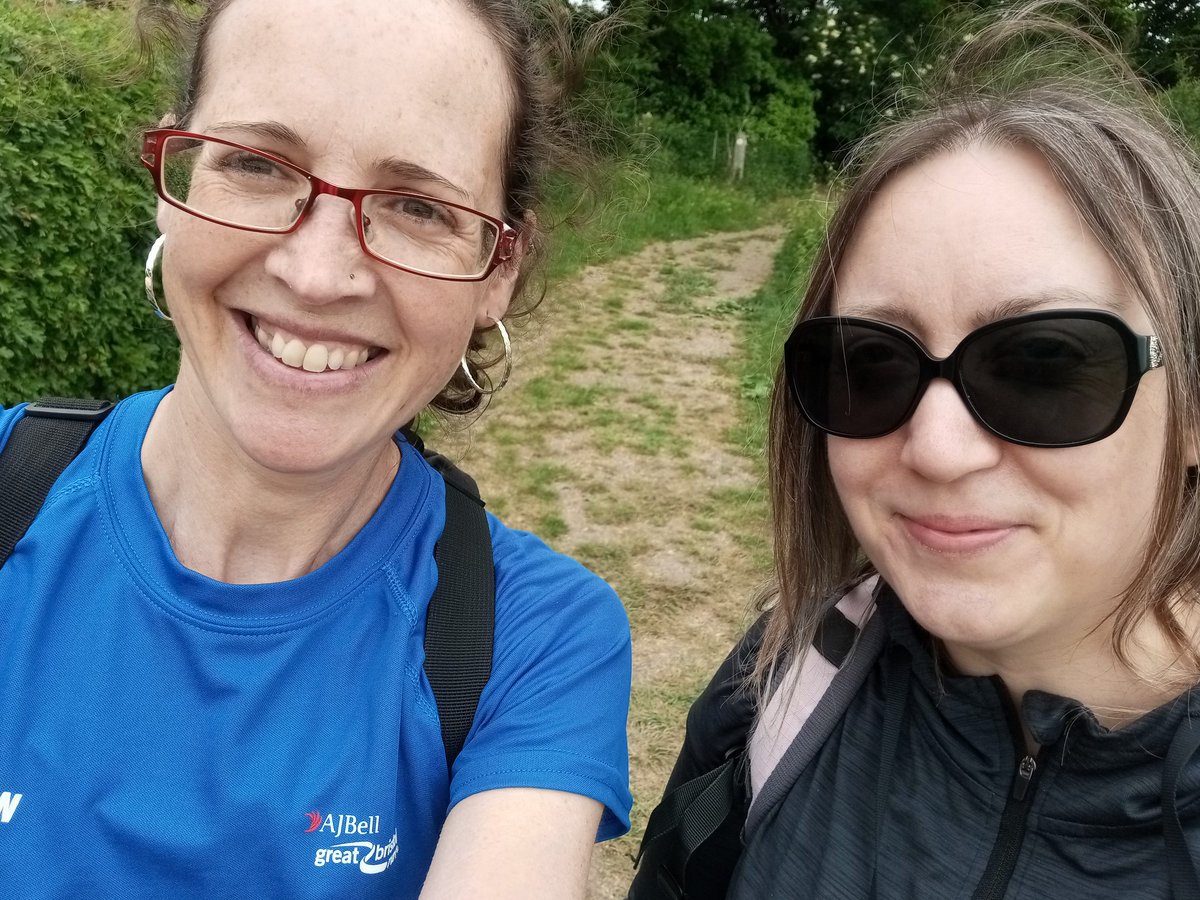 3HeadedLizard's tweet photo. 18 May: I did the Cogwheel Cambridge Stride with @mariawylie. It's a charity walk with a choice of 6, 13 or 27 miles. We did the 13, from Histon to Shelford via Eddington, Coton and Grantchester. We used the MapRun app to find the way! #NewThingEveryDayInMay https://t.co/q0cI0j0rkn