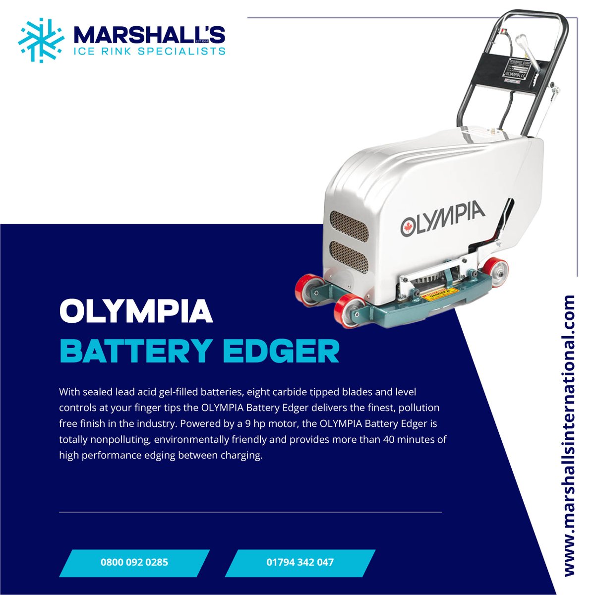 Keep your edges clean. 

Our ice edgers are an essential part of maintaining rink safety and performance. 

Book a demo or get yours today. marshallsinternational.com

#IceEdgers #IceMaintenance