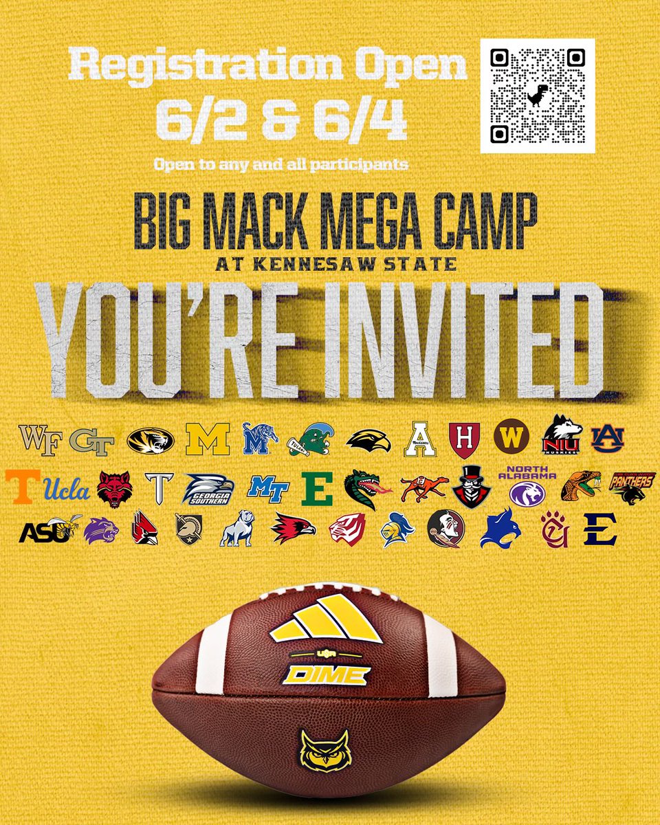 Marc Mattioli (@coachmattioli) on Twitter photo Opportunities are earned, not given π―. <a href="/CoachMack_KSU/">CoachMack_KSU</a> Camps are a great way for you to get an opportunity at the next level as well as develop your skills as a player. Hope to see some hungry young players come camp with us! #hootyhoo π¦π₯π―
<a href="/KSUFBRecruiting/">Kennesaw State Football Recruiting</a> Opportunities are earned, not given π―. <a href="/CoachMack_KSU/">CoachMack_KSU</a> Camps are a great way for you to get an opportunity at the next level as well as develop your skills as a player. Hope to see some hungry young players come camp with us! #hootyhoo π¦π₯π―
<a href="/KSUFBRecruiting/">Kennesaw State Football Recruiting</a>