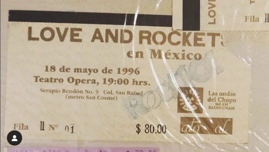 gabovazquezg's tweet photo. 80 pesos
#loveandrockets 1996 #cdmx #teatroopera
.
#onthisday
#conciertosméxico #danielash #kevinhaskins #davidJ https://t.co/Ezer5IK5AP