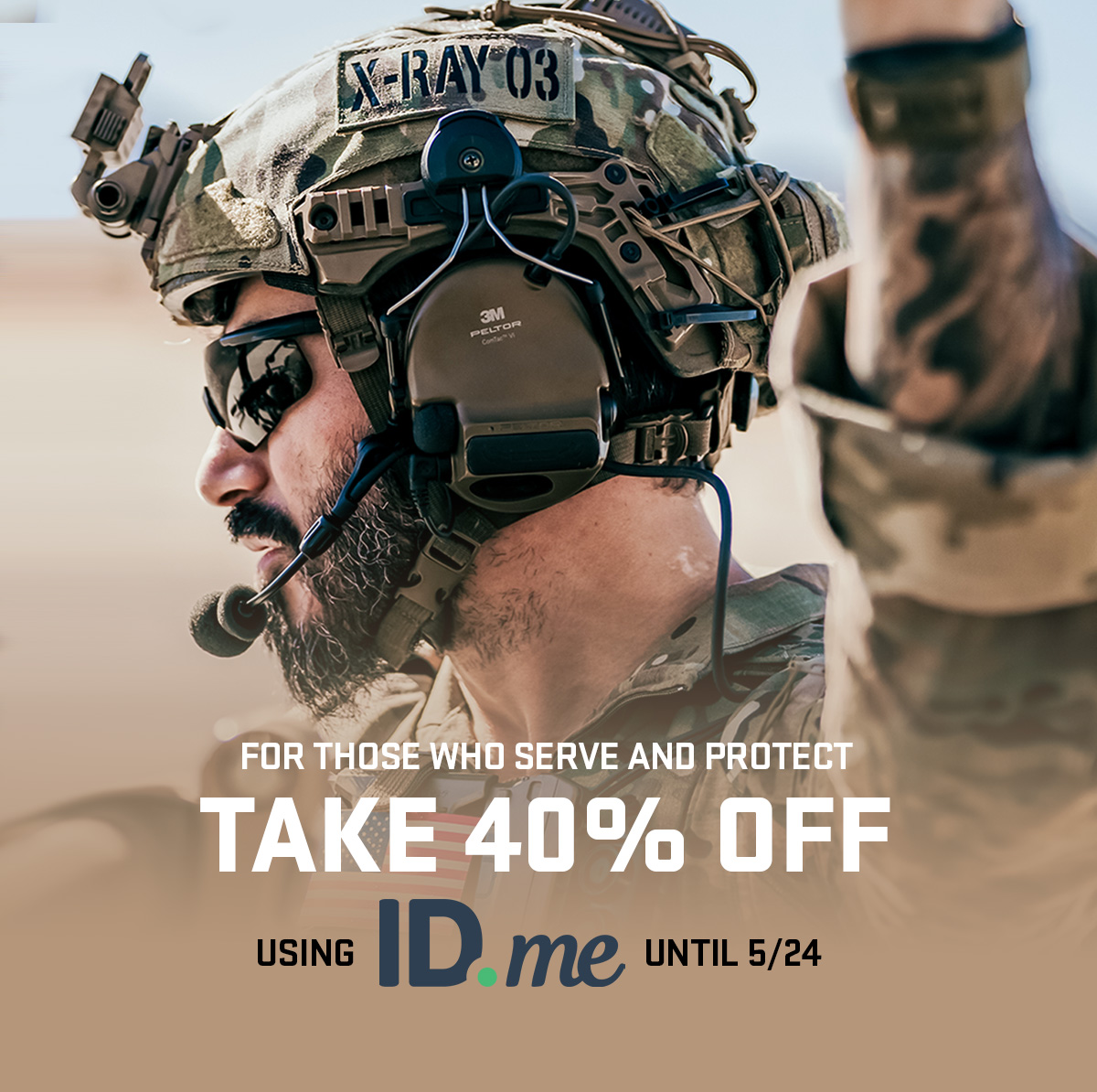 Honor. Service. Savings. 🇺🇸 
In celebration of Military Appreciation Month, we're offering 40% off with your ID.me credentials at checkout.
Sale ends May 24: bit.ly/43JmRWH