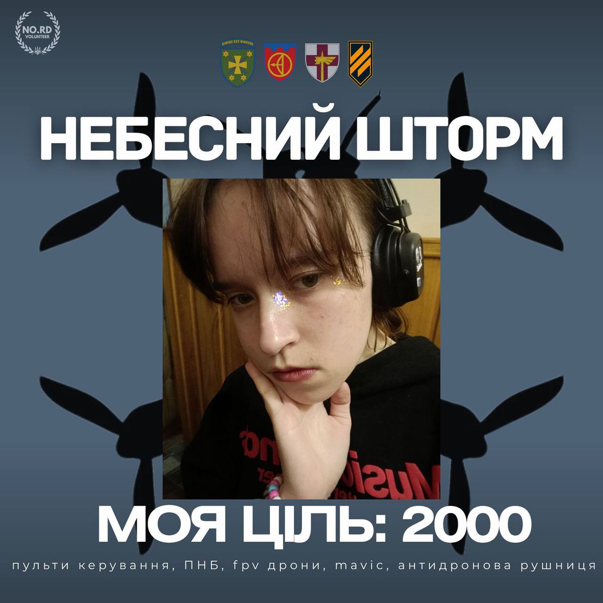 🎸 для: 
3 ОШБр - батареї, зарядні пристрої, пульт керування для FPV
78 ОДШП - FPV дрони, пульти RadioMaster TX16, зарядка для FPV
116 ОМБр - антидронова рушниця, прилад нічного бачення
112 ТРО Київ - Mavic, засоби зв'язку, пульти для FPV
🎸моя ціль: 2000
send.monobank.ua/jar/6MBhq5Ztvt