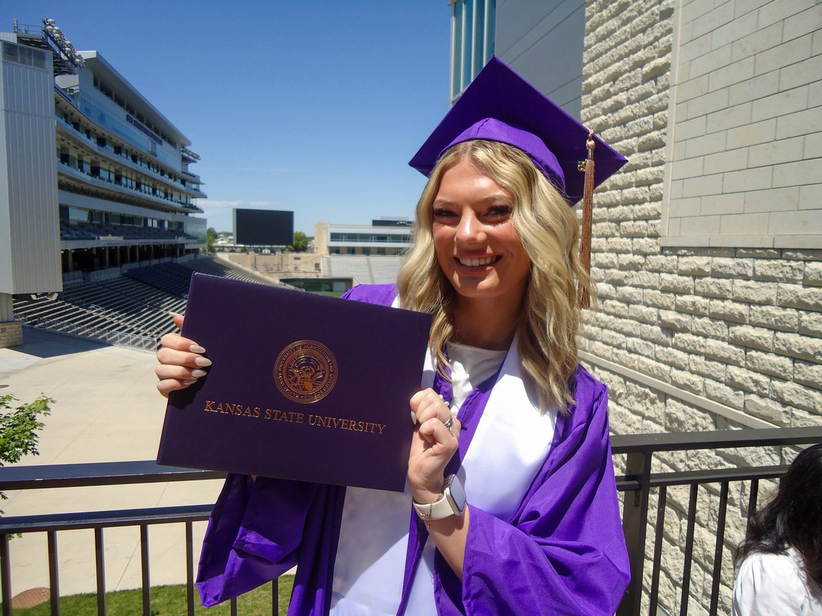 Officially a Kansas State Alumni🥲🎓💜  #GoCats