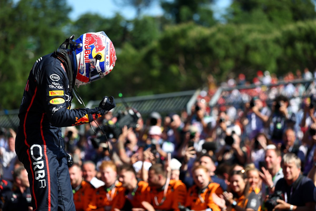 🇮🇹🗣️ | Max: "I think we had it pretty well under control. And maybe with McLaren, it went a bit less than usual. So it's a bit of a combination of the two. It's very positive. The car also felt a bit better. The tyres were still going at it per se, but it was a bit better than