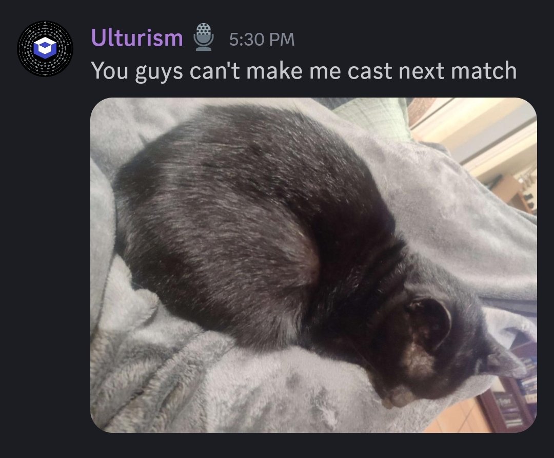 Ulturism's tweet image. A short story about the sacrifices we casters make for our art