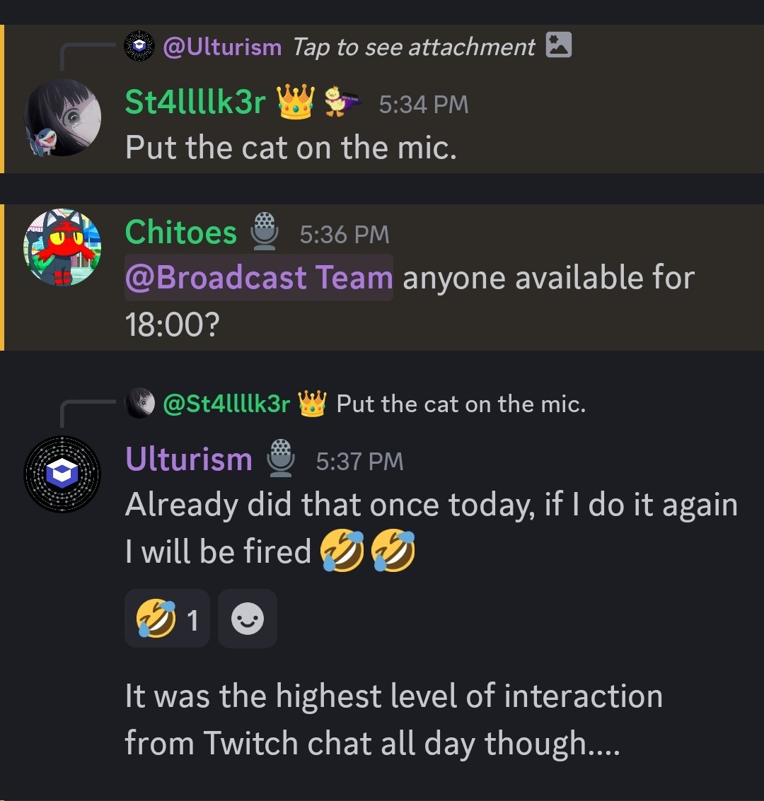 Ulturism's tweet image. A short story about the sacrifices we casters make for our art