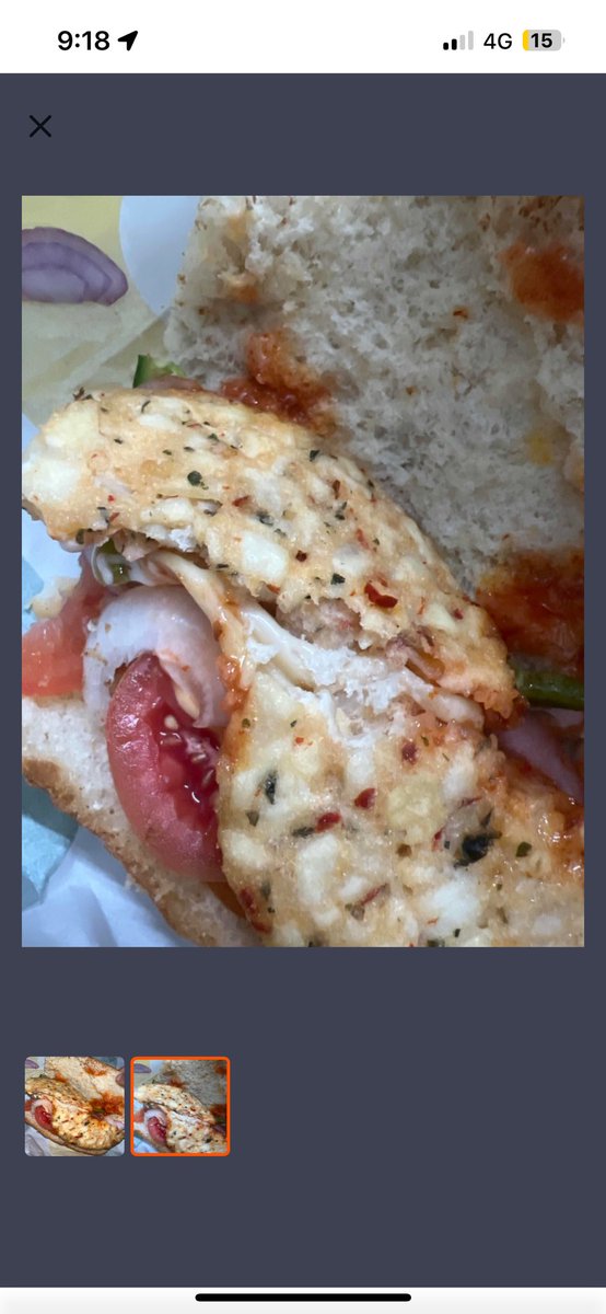 bhxrathi's tweet photo. @SwiggyCares @Swiggy ordered aloo patty from subway, received uncooked patty 
Complained, not very helpful https://t.co/zRshQ8LyEX