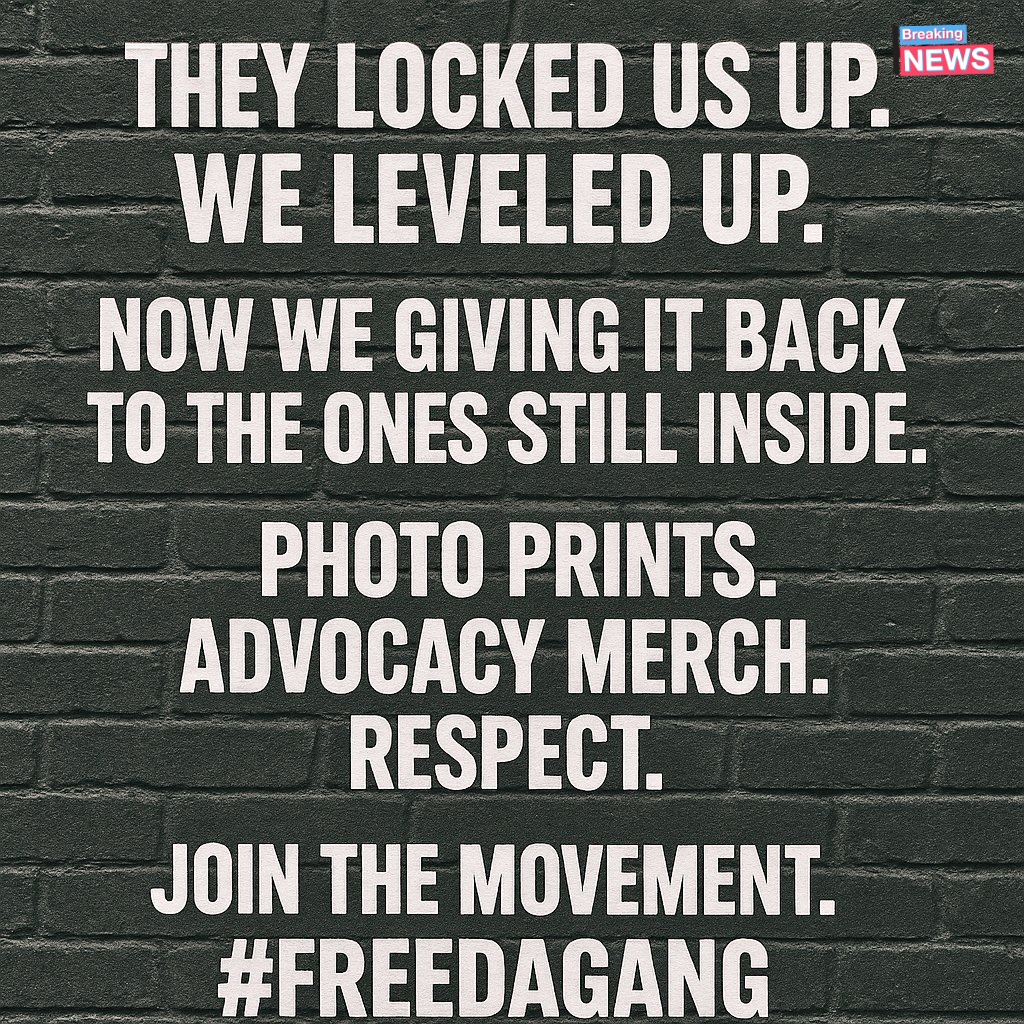 FreeDaGangLLC's tweet image. “Got someone locked up? We send love through photos &amp;amp; letters.
Got a voice? Use it. Rock the gear.
freedagang.org
#FreeDaGang”