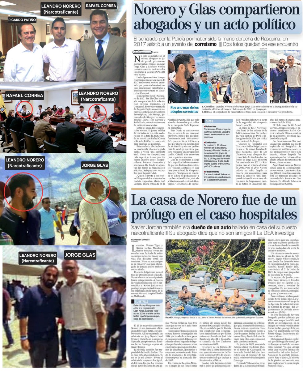 Arduino Tomasi (@arduinotomasi) on Twitter photo Lo ocurrido contra el expresidente <a href="/LassoGuillermo/">Guillermo Lasso</a> fue impresentable: una maniobra orquestada por el brazo político de la mafia, esa que boicoteó su gobierno hasta forzarlo a activar la muerte cruzada.
Hoy, con el caso Metástasis, sabemos que el narcotráfico —a través de Leandro Lo ocurrido contra el expresidente <a href="/LassoGuillermo/">Guillermo Lasso</a> fue impresentable: una maniobra orquestada por el brazo político de la mafia, esa que boicoteó su gobierno hasta forzarlo a activar la muerte cruzada.
Hoy, con el caso Metástasis, sabemos que el narcotráfico —a través de Leandro