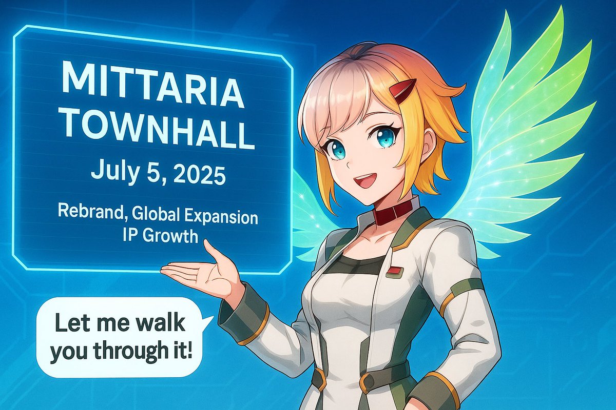 Just dropped into the latest <a href="/Mittaria_Origin/">Mittaria 💫</a> Townhall and I gotta say — this project is cooking something BIG.
•Rebrand with new lore incoming
•Global toy debut at Vegas Expo
•IP collabs, game dev, merch, BD moves

We’re not just a PFP. We’re building a universe.

If you’re