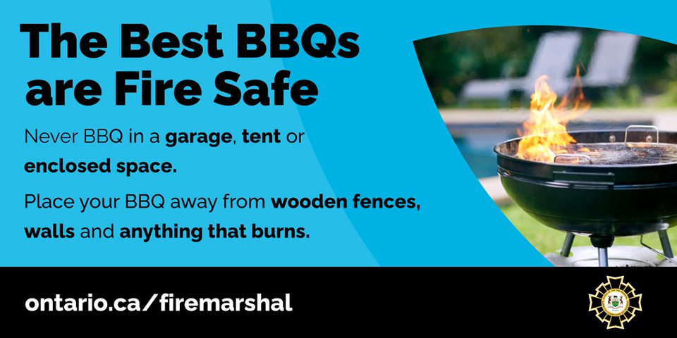 🔥🍔 BBQ season is here! Stay safe while you grill:
✔️ Keep BBQs away from structures
✔️ Never leave it unattended
✔️ Check for gas leaks