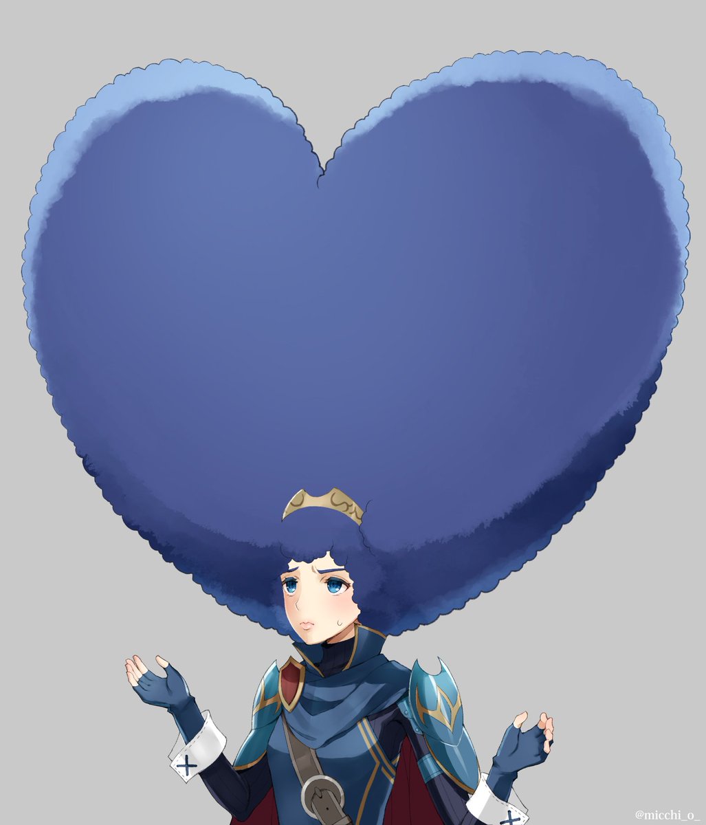 #Skeb 納品しました
FE覚醒ルキナのアフロ化
リクありがとうございました！