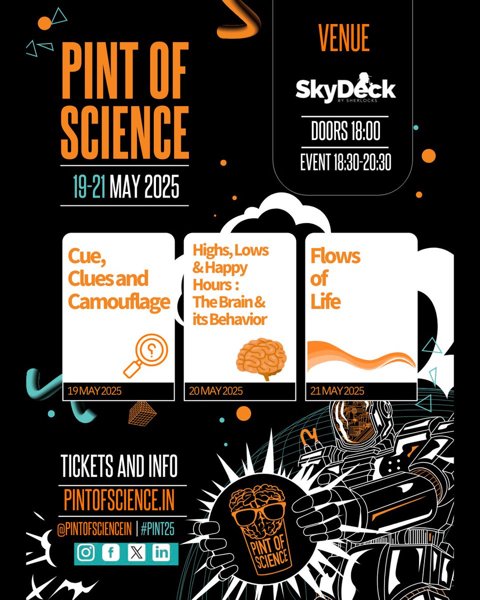 pintofscienceIN (@pintofsciencein) on Twitter photo The dates and times remain the same.
Please reach out to the Pint of Science India team (india@pintofscience.com) in case of any questions. Thanks for your cooperation, we're excited to see you there! The dates and times remain the same.
Please reach out to the Pint of Science India team (india@pintofscience.com) in case of any questions. Thanks for your cooperation, we're excited to see you there!