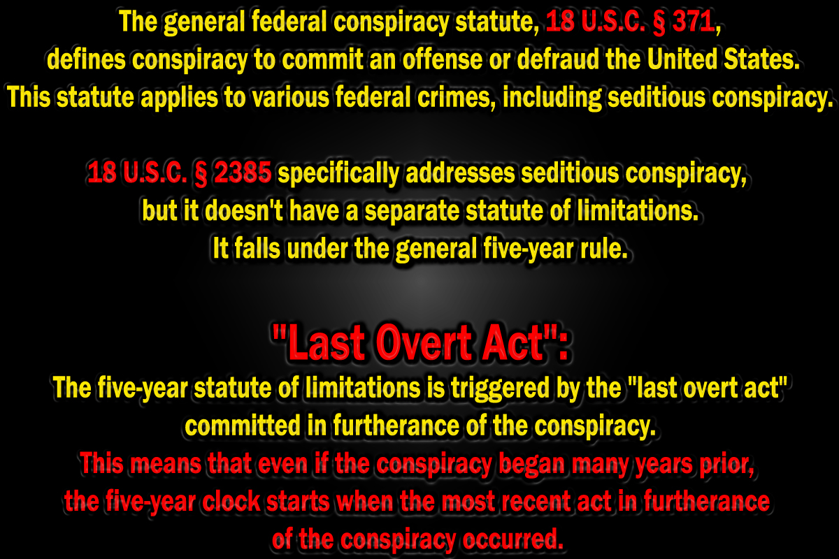 King Rat (@kingrat867) on Twitter photo <a href="/catturd2/">Catturd ™</a> ATTENTION: <a href="/AGPamBondi/">Attorney General Pamela Bondi</a> <a href="/FBIDirectorKash/">FBI Director Kash Patel</a> <a href="/dbongino/">Dan Bongino</a>
The 5 yr statute of limitations does NOT stop you from holding accountable the guilty in these crimes.
Finding anyone connected to this cabal attempting to hide it, is a criminal act in the furtherance of the crimes themselves. <a href="/catturd2/">Catturd ™</a> ATTENTION: <a href="/AGPamBondi/">Attorney General Pamela Bondi</a> <a href="/FBIDirectorKash/">FBI Director Kash Patel</a> <a href="/dbongino/">Dan Bongino</a>
The 5 yr statute of limitations does NOT stop you from holding accountable the guilty in these crimes.
Finding anyone connected to this cabal attempting to hide it, is a criminal act in the furtherance of the crimes themselves.