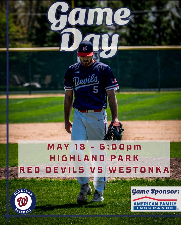 Watertown Red Devils (@watertowndevils) on Twitter photo Join us tonight for some Sunday Night Baseball! We welcome the <a href="/WestonkaWaves/">Westonka Waves</a> to Watertown for a 6pm first pitch!
Can't make it out to the ballpark? Tune into <a href="/KGLB_Guy/">Jeremy Stender</a> 1310 am on the Radio or the KGLB app.
Make sure you follow <a href="/Kovar_HJsports/">Kip Kovar</a> for all CRVL news and updates! Join us tonight for some Sunday Night Baseball! We welcome the <a href="/WestonkaWaves/">Westonka Waves</a> to Watertown for a 6pm first pitch!
Can't make it out to the ballpark? Tune into <a href="/KGLB_Guy/">Jeremy Stender</a> 1310 am on the Radio or the KGLB app.
Make sure you follow <a href="/Kovar_HJsports/">Kip Kovar</a> for all CRVL news and updates!