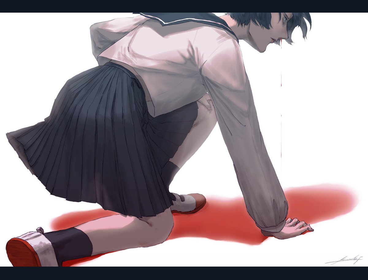 iguana_don_'s tweet photo. #初夏の創作クラスタフォロー祭り
 #絵柄が好みっていう人にフォローされたい 
 #絵描きさんと繋がりたい 

のんびりセーラー服の女の子描いてます。よろしく〜✌️ https://t.co/C3gO1M1UND
