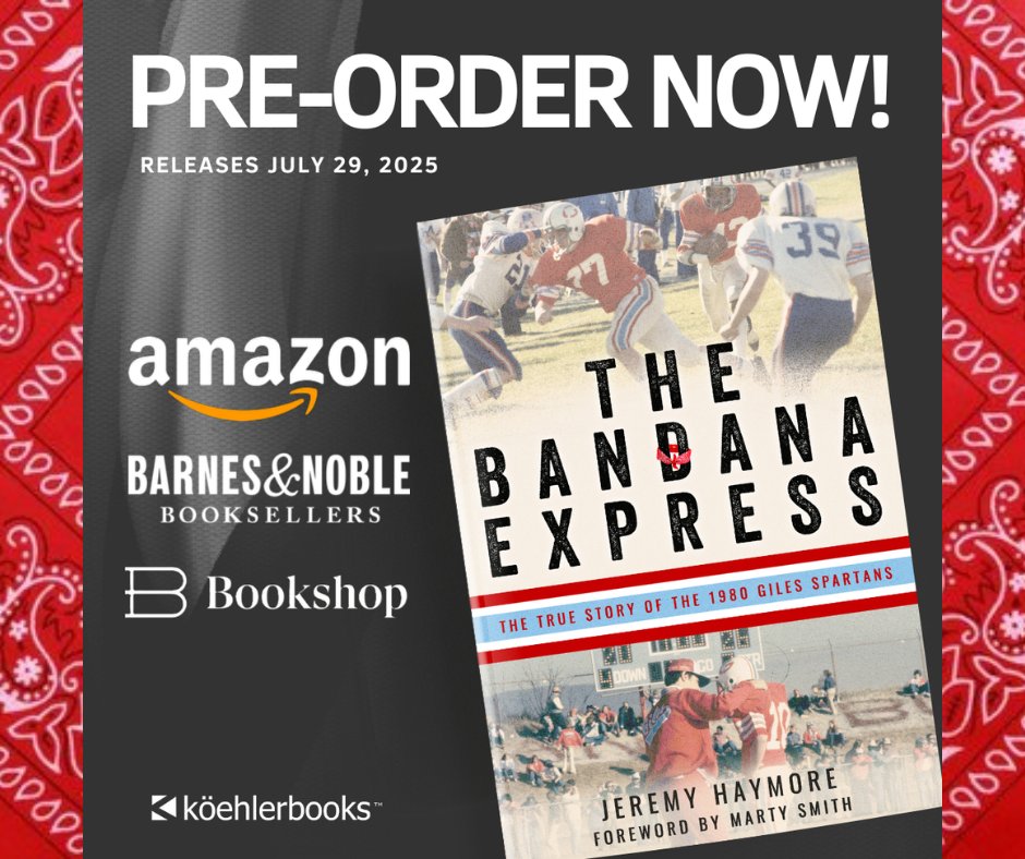 FearTheWing's tweet image. PRE-ORDERS🚩
Pre-orders for THE BANDANA EXPRESS are now live! There will be an ebook version, but it will not be available until release day, July 29, 2025. Links for Amazon, Barnes & Noble, and Bookshop are below, along with a link to my author website, where you can find…