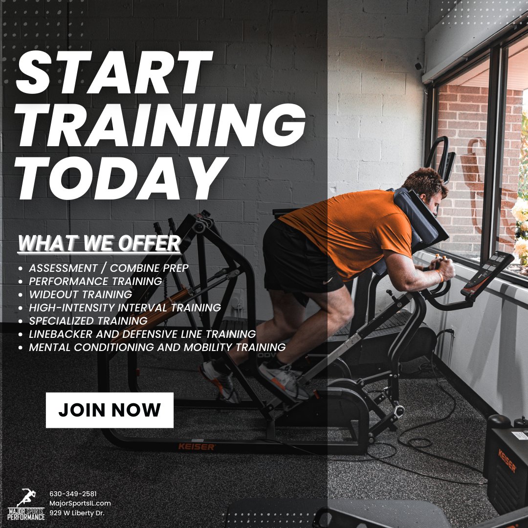 Start Training Today!

👉 Learn more or Book Now: MajorSportsIL.com

💬 Not sure which training fits your goals? Call us at (630) 349-2581 or message us on our site or social media to book your FREE 30-minute consultation!

#SportsPerformance #WheatonFitness #WheatonIL