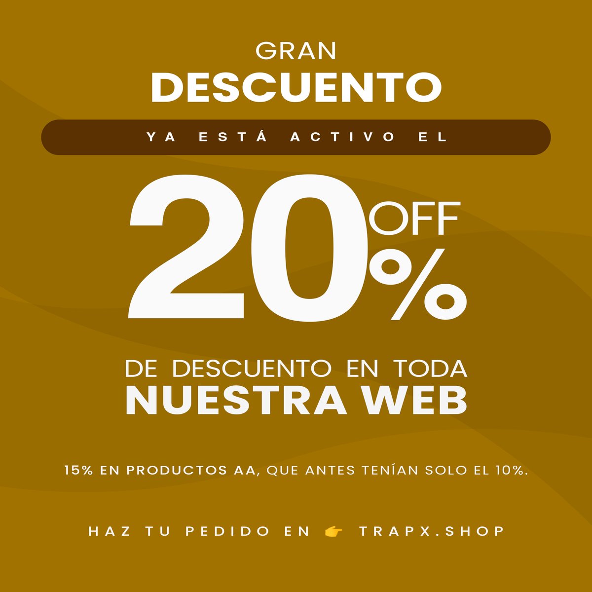 trapxshop's tweet photo. ¡Aprovecha ahora! -20% de descuento solo por tiempo limitado 👉 https://t.co/PWAUzt2oQv https://t.co/mvfN6u2yaD