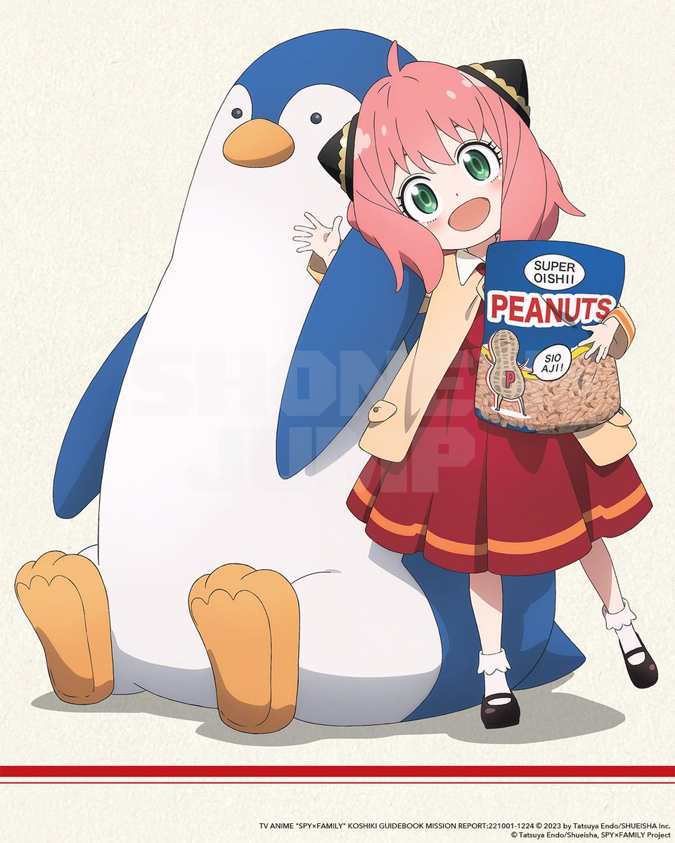 Anya living her best life 🐧🥜✨(via Spy x Family: The Official