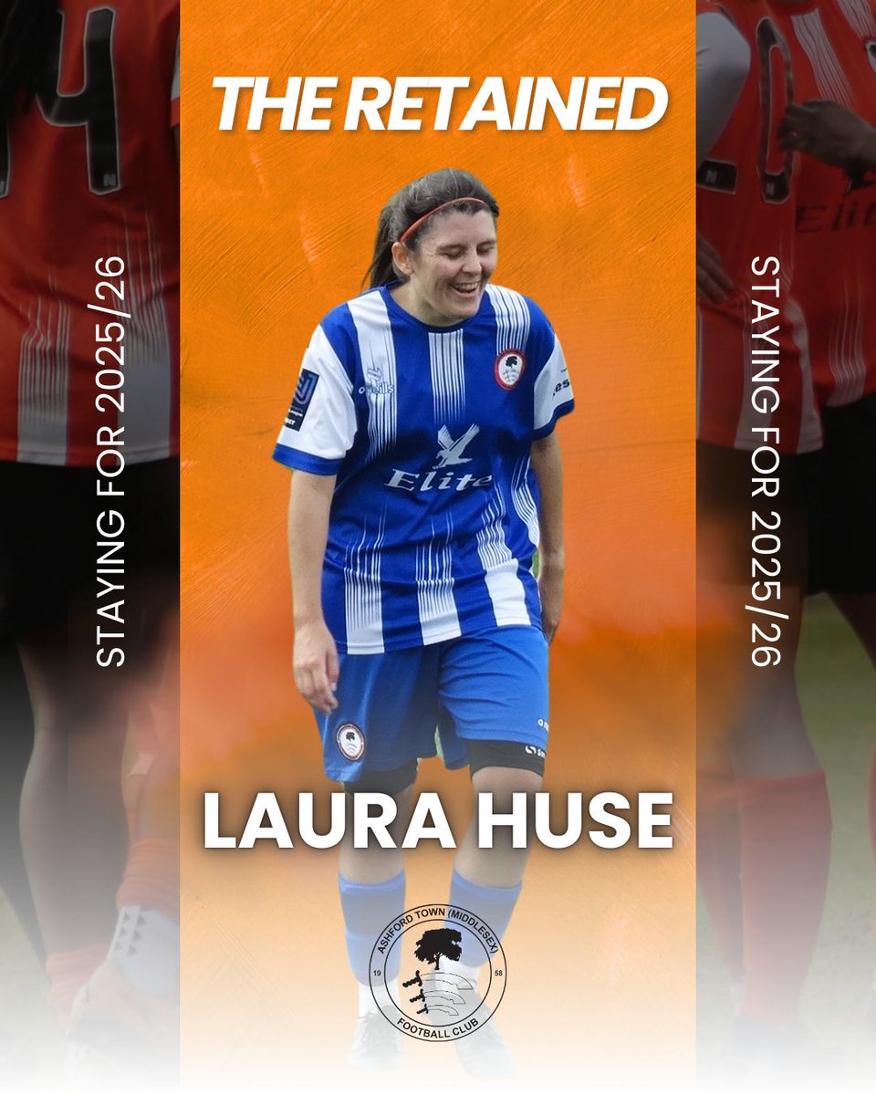 AshfordTownWFC's tweet image. 🔒 The Retained | 2025/26 
Long serving and committed, @LaHuse01 is signing on for season 11 🍊 🧡 
Chaos ensues!!