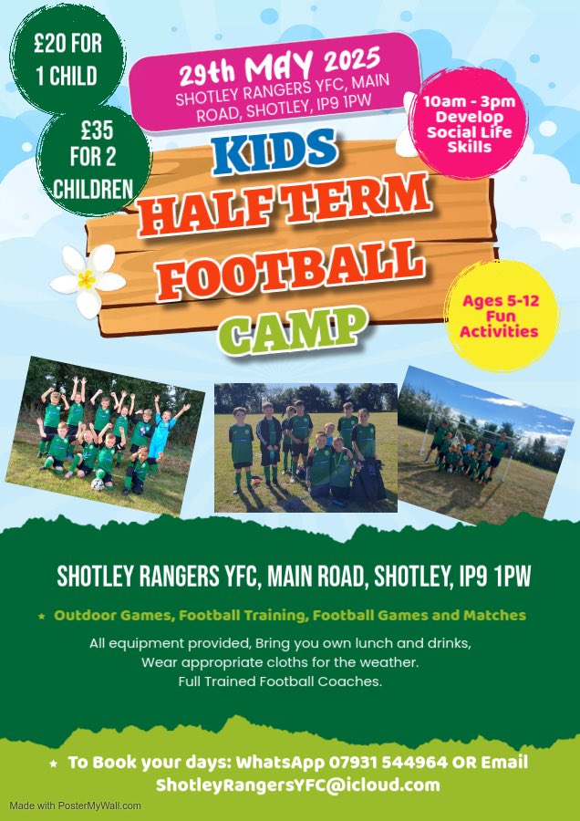 Not long now, don’t forget to book your space ⚽️⚽️💚💚