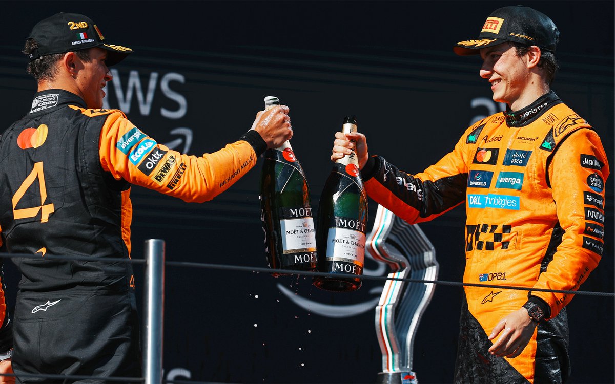 McLarenF1's tweet image. The boys 🍾