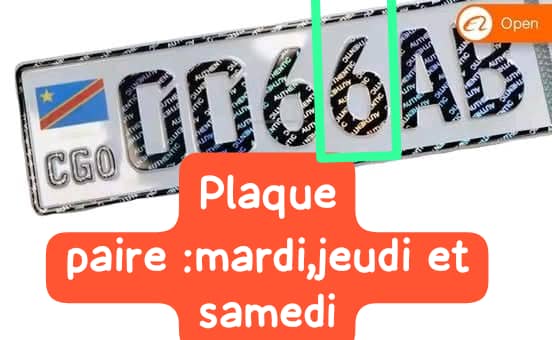 OBSERVE que la restricti° de la circula° des véhicules par alternance en f(x) de l'immatricula° est une mesure de la Ville de Kin pr lutter contre l'encombrement mais ne prévoit aucune sancti°, reste muette sur la nuit, ne dit rien s'elle est temporaire ou permanente <a href="/fatshi13/">Félix A. Tshisekedi</a>
