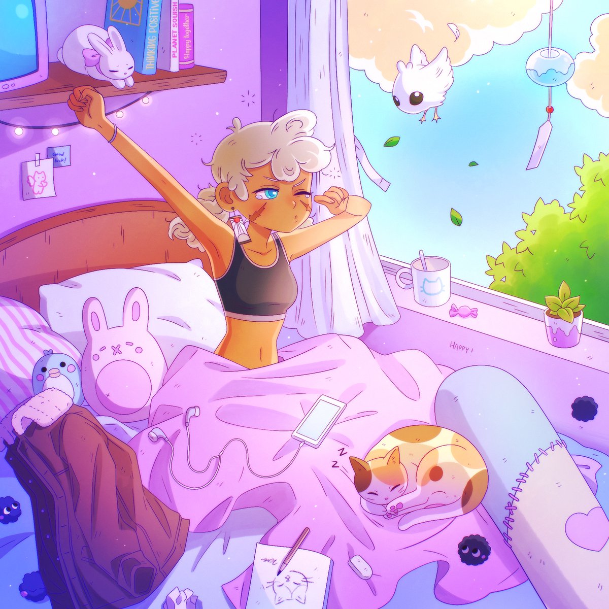 As we said, community is everything.

Here’s an illustration of <a href="/charlietommyx/">Charlietommy</a>’s #1643, peacefully waking up after a good night’s sleep.

Thanks for being an amazing part of the family. GM💚