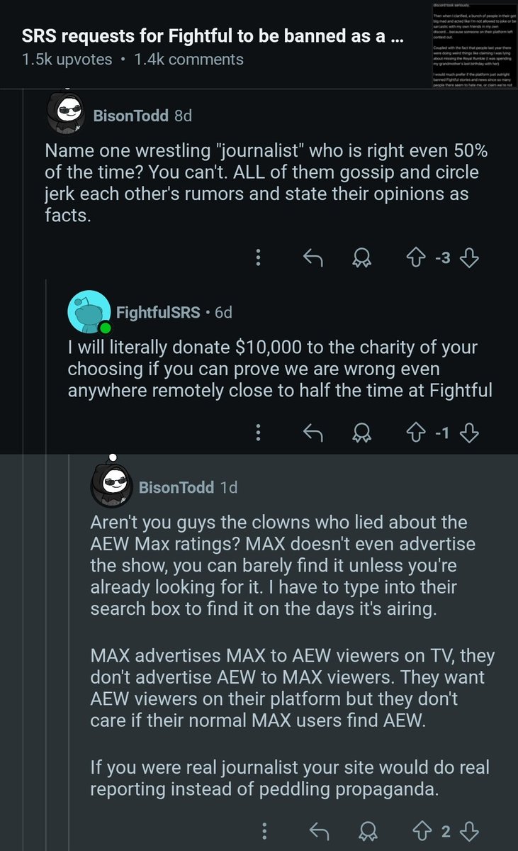 Sean Ross Sapp of Fightful.com tweet media