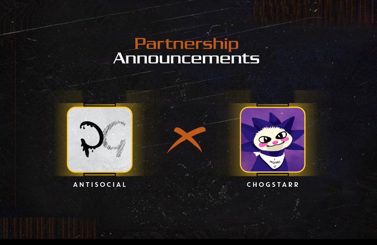 Antisocial_GG's tweet photo. Happy to announce our collaboration with @chogstarrr 

Chogsterrr is an art collection where modern creativity collide with playful chaos, pushing boundaries of artistic expression to new heights https://t.co/hSHaavUPCD