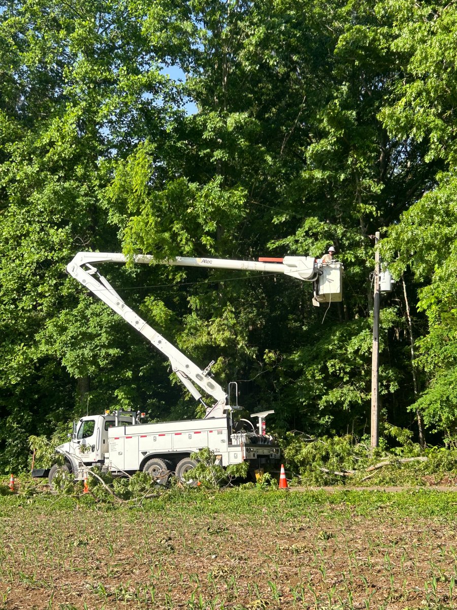 WarrenRECC's tweet photo. At this time, 1,200 members remain without power. We want to take a moment this morning to thank everyone for their patience this weekend. As of this morning, we are working with 34 contract crews, in addition to our Warren RECC team. We are all hands on deck, plus some, as we tackle these remaining outages.  And we will work until we do.
At this time, we have completed the transmission and larger distribution outages that allowed us to restore large groups of members at one time. The remaining outages affect single roads, neighborhoods, or even single members. While we are working hard and making progress, each job may only restore a few members at a time. Each of those outages is unique and provides it's own challenges, so it's difficult for us to provide individual estimates.
We know it's frustrating, but we want you to know that each and every member is important to us, and we will not rest until all of your power is restored.  In the meantime, we'll keep updating here. Thank you for your membership.