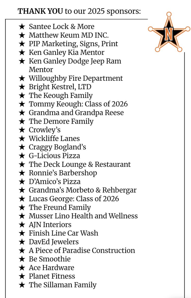 And a huge thank you to our 2025 Outing Sponsors! Thank you for helping make our fundraiser a success.