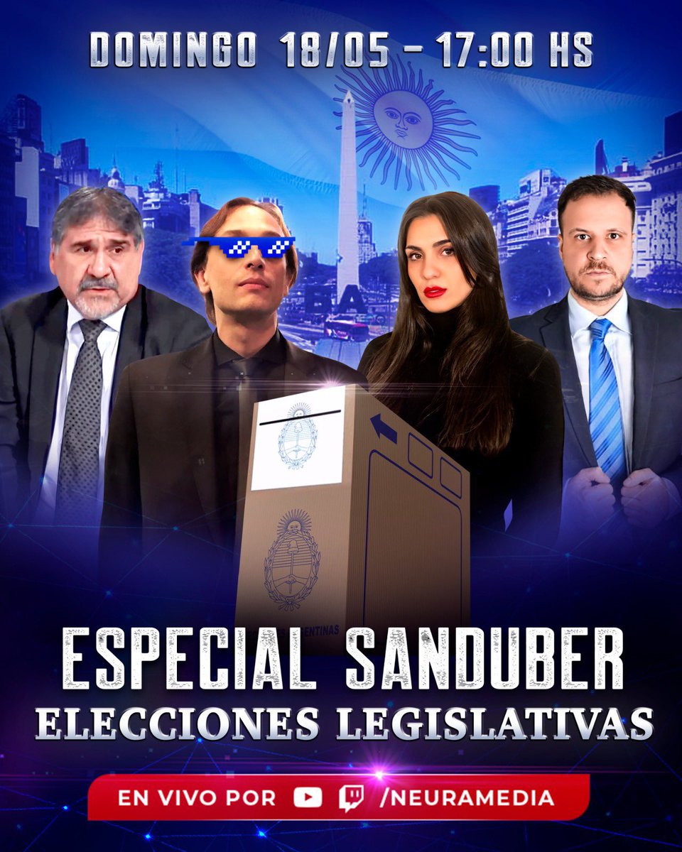 Hoy, desde las 17 h, no te pierdas el mejor análisis sobre las Elecciones Legislativas en CABA 🗳️

🔴 En vivo en todas las plataformas