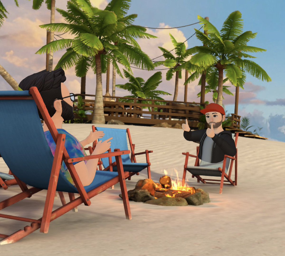 Weekend checklist:
✔️ VR headset
✔️ Beach chair 🏖️
✔️ Transcend Social FREE on Meta Quest
✔️ Friends who talk nonsense 😅