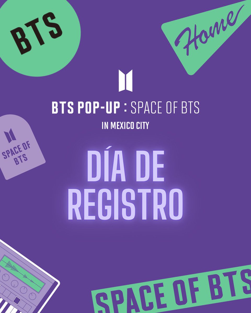 📢 BTS POP-UP: SPACE OF BTS IN MEXICO CITY
 ¡Las reservaciones abrirán hoy a las 8:00 PM!
 → 18 MAY, 2025, 20:00(GMT-6)

FASE 1(12 JUN - 11 JUL) : spaceofbts_fase1.eventbrite.com.mx

FASE 2(12 JUL - 10 AGO) : spaceofbts_fase2.eventbrite.com.mx

Mantente atento a nuestras redes sociales💜
 #BTS