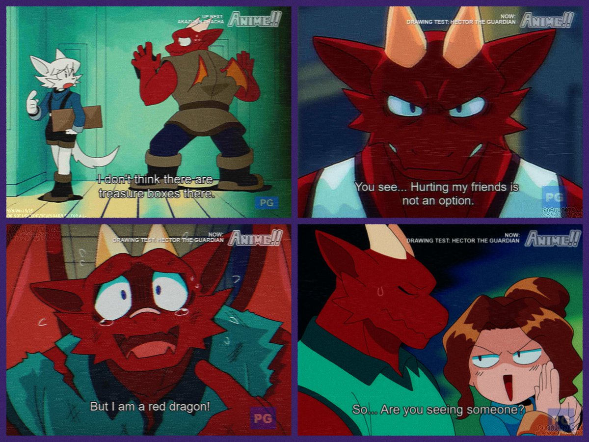 poruwiki's tweet image. My favorite show on ANIME!! "Hector The Guardian"😊
(Anime screenshot style drawing)

#Anime #Oc